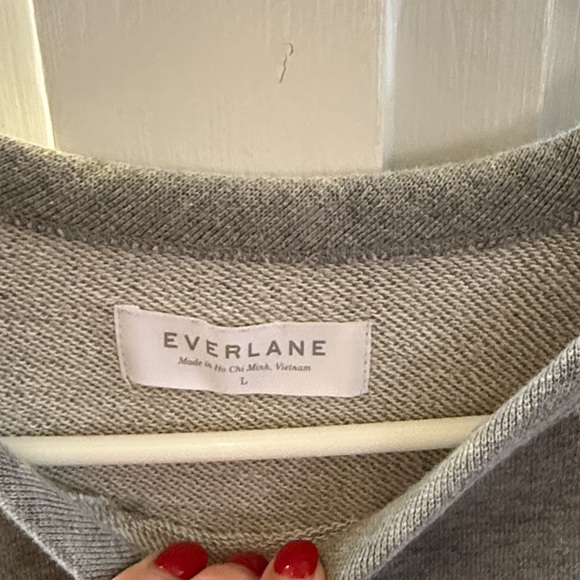 Everlane Gray Women's Sweater (100% cotton) - Picture 3 of 4